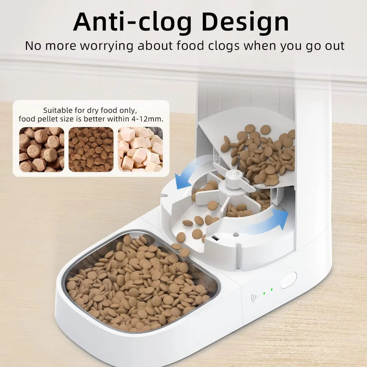 distributeur de croquette pour gros chien automatique sans blocage