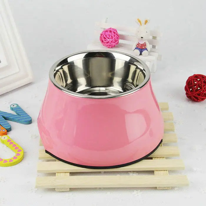 gamelle surélevée pour chien longues oreilles rose