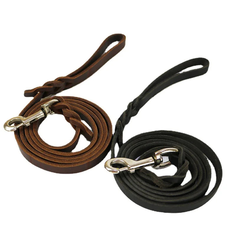 laisses en cuir pour chien