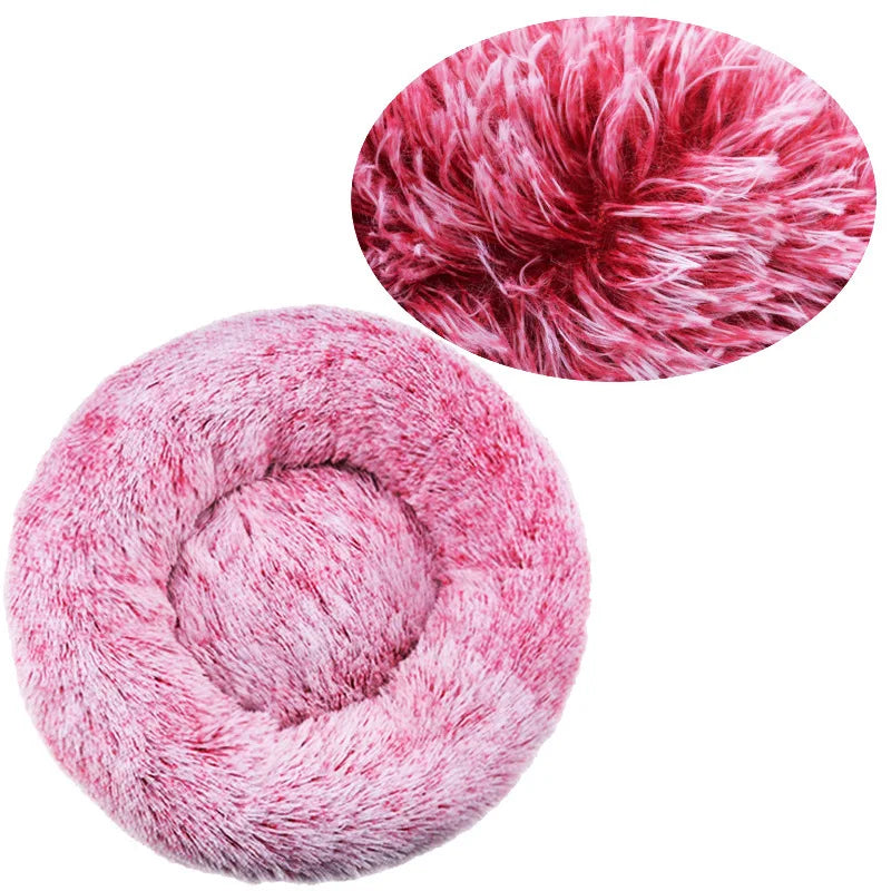 panier chien anti stress fuschia