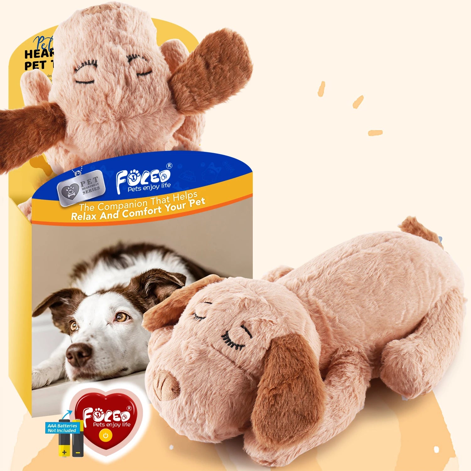 peluche anti stress chien